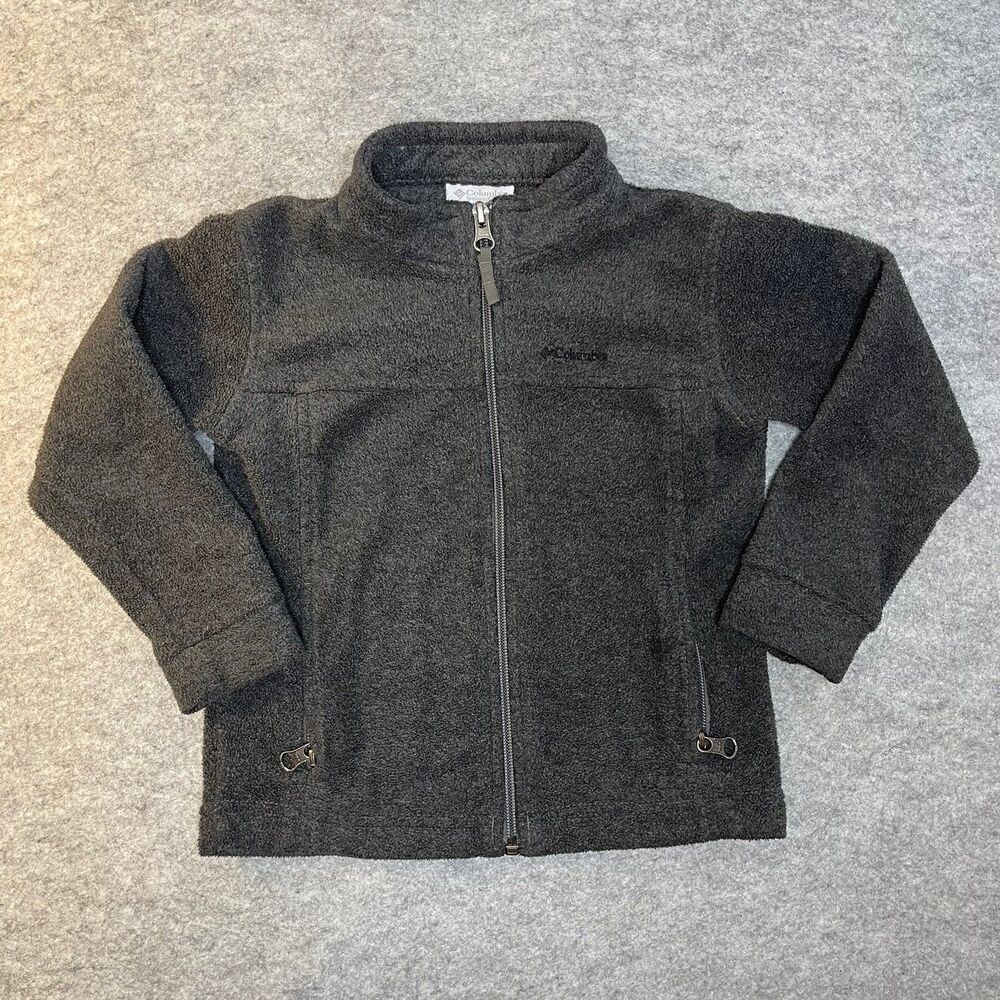 Columbia Fleece Unisex Full Zip Jacket Size 4T Gray